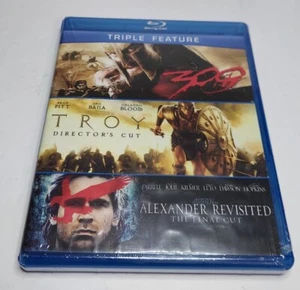 300 Troy Alexander Revisited Triple Feature Blu Ray Sealed - Picture 1 of 11