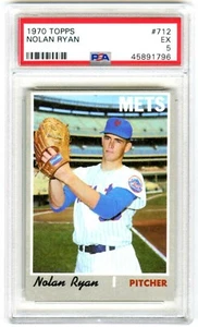 NOLAN RYAN~NEW YORK METS~1970 TOPPS PSA-5 (EX) HOT BASEBALL CARD #712 (NEW CASE) - Picture 1 of 2