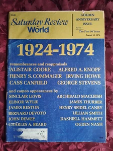 RARE Saturday Review August 10 1974 50th HENRY STEELE COMMAGER ALISTAIR COOKE - Picture 1 of 1