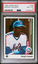1989 Upper Deck Dwight Gooden #565 PSA 8