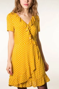 Robe hannah jaune neuve taille 2 marque La P'tite Etoile étiquetée à 56€ (sg) - Imagen 1 de 3