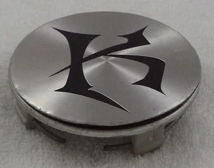 Unknown "K" Wheels Chrome / Silver Custom Wheel Center Cap Caps # T741 - Picture 1 of 4