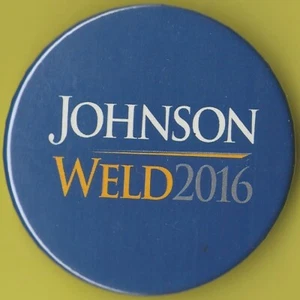 2016 Gary Johnson & Bill Weld 2-1/4"/Libertarian Party Campaign Button (Pin06) - Bild 1 von 2