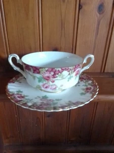 Royal Stafford Olde English Garden Soup Bowl And Saucer Set - Picture 1 of 2