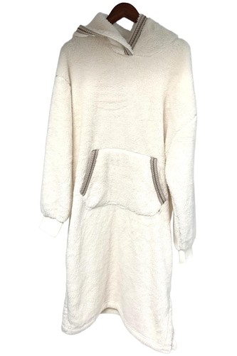 OFF WHITE Felpa con cappuccio UGG donna Uggfluff oversize panna