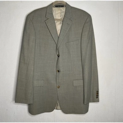 Blazer deportivo Hugo Boss Rossellini 100 % lana tweed elástico 3 botones para hombre talla 42L Foto 1 de 4