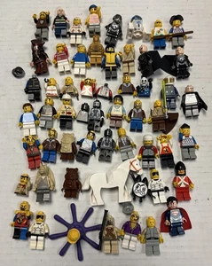 LEGO Minifigures Lot 55 Figs DC Star Wars Pirates Marvel Castle VTG And Modern - Picture 1 of 11