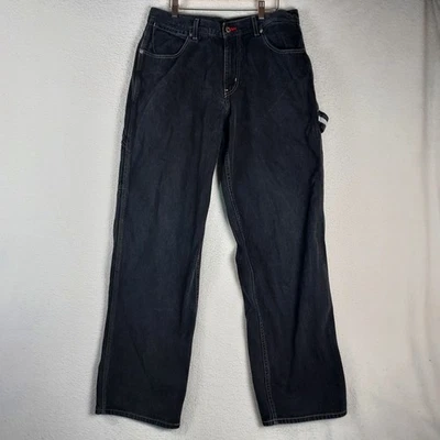 Pantalones de carpintero Tommy Jeans vintage para hombre 32x34 denim negro Y2K 2003 Foto 1 de 4