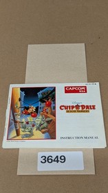 Chip 'N Dale Rescue Rangers - Nintendo NES- Manual Only **NO GAME