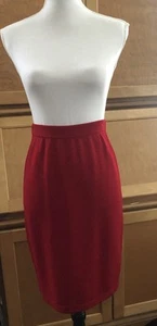 St. John Collection by Marie Gray Red Pull-On Straight Skirt 2 NWOTs - Picture 1 of 3