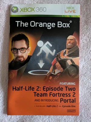 MANUAL ONLY - THE ORANGE BOX XBOX 360 ENGLISH INSTRUCTIONS UK PAL VGC HALF LIFE - Image 1 of 2