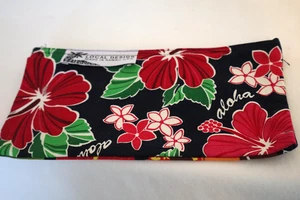 Lokales Design ~ Made in Hawaii ~ Beutel mit Reißverschluss ~ tropische Blumen ~ brandneu - Bild 1 von 5