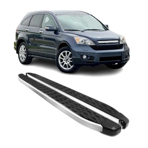 Running Board Side Steps Nerf Bar for Honda CR-V 2007-2011 Black Silver 2Pcs - Picture 1 of 11