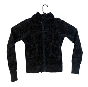 Lululemon Athletica Scuba Full Zip Alberta Lake Blue Rose Hoodie Sweatshirt 6 - Picture 1 of 8