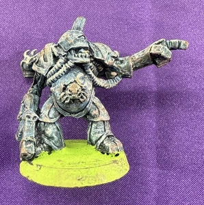 Rogue Trader Chaos Renegade Marine Nurgle Plaguebearer Head 1 Metal 2H - Picture 1 of 2