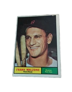 baseball card 1961 Topps  #260 Frank Malzone Boston Red Sox 3B Mlb Vintage - Picture 1 of 2