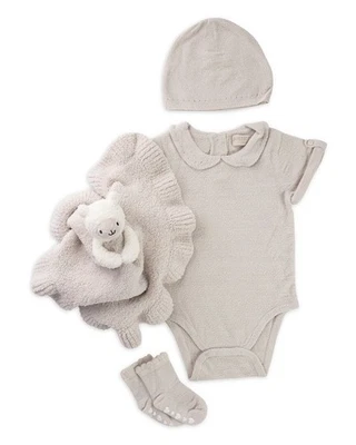 Paquete de ojales infantiles Barefoot Dreams Cozychic Ultra Lite marrón 12-18M Foto 1 de 2