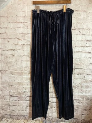 Pantalones Worthington Terciopelo Mujer Grandes Más Oscuro Carbón Cordón Bootcut Elastizados Foto 1 de 4