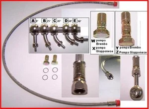 SPECIAL BRAKE TUBE KIT CUSTOM MOTORCYCLE LENGTH 250 TO 750 + FITTINGS - Picture 1 of 1