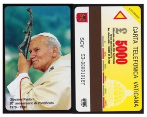 CARTA TELEFONICA VATICANA - 20° ANNIVERSARIO PONTIFICATO PAPA GIOVANNI PAOLO II - Foto 1 di 1