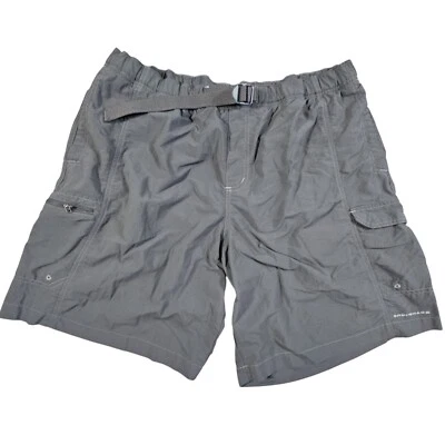 Pantalones Cortos de Senderismo Columbia Omni Sombra Para Hombre Talla 36x8.5 Gris Nylon Bolsillos con Cremallera Caminata Foto 1 de 4