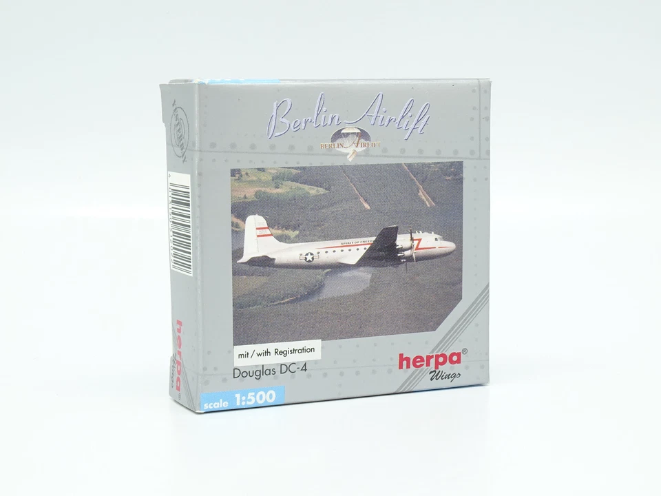 Herpa Aereo Compagnie Aeree 1/500 - Douglas DC-4 Berlino Airlift - Immagine 1 di 1