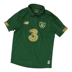 Ireland Kids Green Shirt | New Balance Boys Short Sleeve Football Team Top - Picture 1 of 7