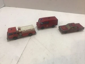 Lot Of 3 Matchbox Lesney 29Fire Pumper Truck 57 Land Rover 55/59 Ford  Galaxy - Picture 1 of 7