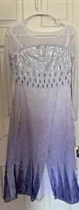 Disney Store Mädchen Frozen Elsa lila Kleid Kostüm Größe Mädchen 11/12 singend - Bild 1 von 16