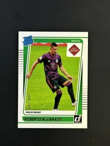 Roberto Alvarado 2021-22 Panini Donruss Prueba de Prensa /349 RC #195 Novato México - Imagen 1 de 2