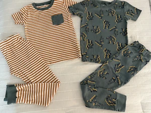 4Pc Little Boys Size 7 CARTER'S Robot Snug Fit Short Sleeve Tops & Long Bottoms - Picture 1 of 23
