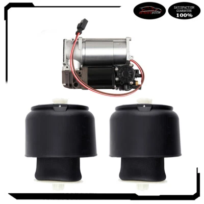 Rear Air Suspension Spring Bag & Compressor For BMW 5 F10 F11 F07 535i 550i GT Foto 1 de 4