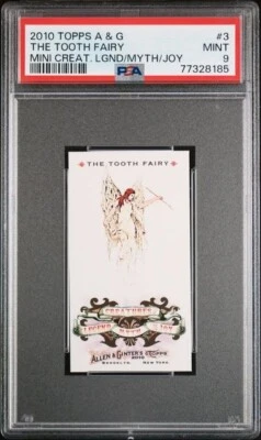 2010 Topps A & G THE TOOTH FAIRY MINI Creat. LEG/MYTH/JOY #3 PSA 9 MINT QTY - Image 1 of 2