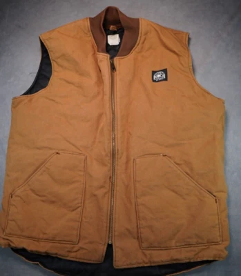 Chaleco de Pato Marrón Largo Acolchado/Aislado XL De Colección EE. UU. POLAR KING By KEY Para Hombre Foto 1 de 4