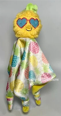 Cobertor de segurança lindo coração abacaxi pelúcia macia Baby Essentials - Imagem 1 de 4