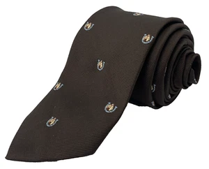 The Men's Shop JCPenny Necktie Men's Size 3" x 55.5" Brown Horse Foulard Tie VTG - Picture 1 of 8