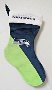 Embroidered NFL Seattle Seahawks Green/Blue Basic Christmas Stocking