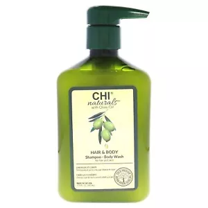 CHI Naturals with Olive Oil Hair Shampoo and Body Wash, 11.5oz - Picture 1 of 5