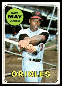 1969 Topps #113 Dave May Baltimore Orioles VG-VGEX crease - Picture 1 of 2
