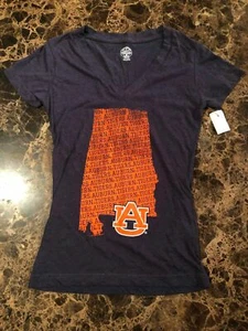 "NEW" Auburn Tigers ~ LOGO JERSEY SHIRT TOP ~ NCAA Women's Size S Sm 4 / 6 Small - Picture 1 of 4