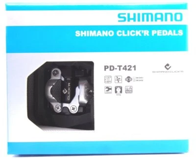 Shimano PD-T421 Trekking CLICK’R SPD Pedals Set w/ Cleat SM-SH56 - Image 1 of 4