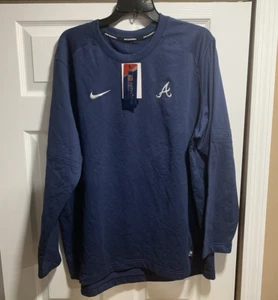 NEW ATLANTA BRAVES Nike Authentic Collection Long Sleeve Shirt MENS SZ XL - Picture 1 of 5