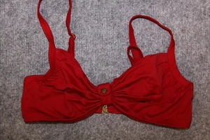 BIKINI OBERTEIL GRÖSSE 36 - 38 DUNKELROT  MIT  BÜGEL VON PALMERS - Bild 1 von 2