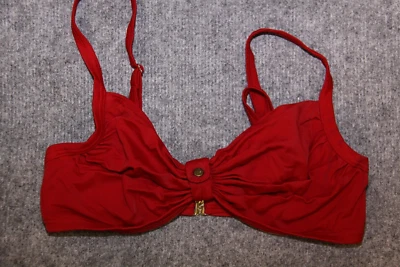 BIKINI OBERTEIL GRÖSSE 36 - 38 DUNKELROT  MIT  BÜGEL VON PALMERS - Bild 1 von 2