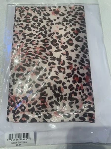 Pink Leopard Neck Gaiter Face Mask Bandana Head Band Multi-Use Tube Scarf Women - Picture 1 of 4