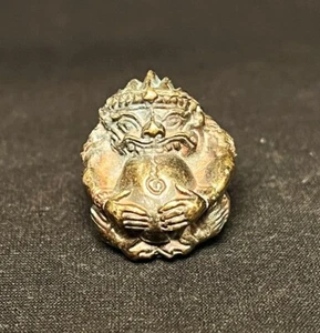 BUEN AMULETO DE BUDA TAILANDÉS, PHRA RAHU (RAHU OMCHAN) BRONCE BUENA SUERTE - Imagen 1 de 7