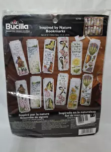 Inspired By Nature Rare Vintage Bucilla Bookmarks Set Of 12 Item 45709 Cross - Picture 1 of 6