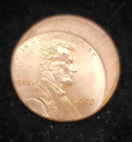 2000 Off Center Strike Error Lincoln Memorial Cent *h4 Cover