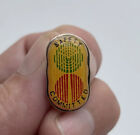 Safety Committed Green Red Tower Radio Signal Antennae Vintage Hat Lapel Pin