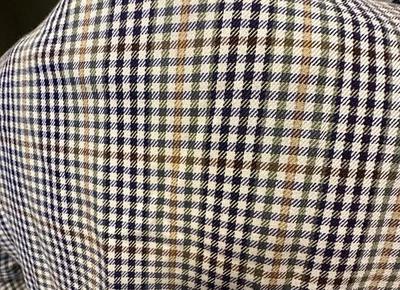 Chaqueta Blazer A Cuadros Azul Marino Francés Para Mujer Tostado Amarillo Verde Azul Marino Borgoña Preppy L Foto 1 de 4